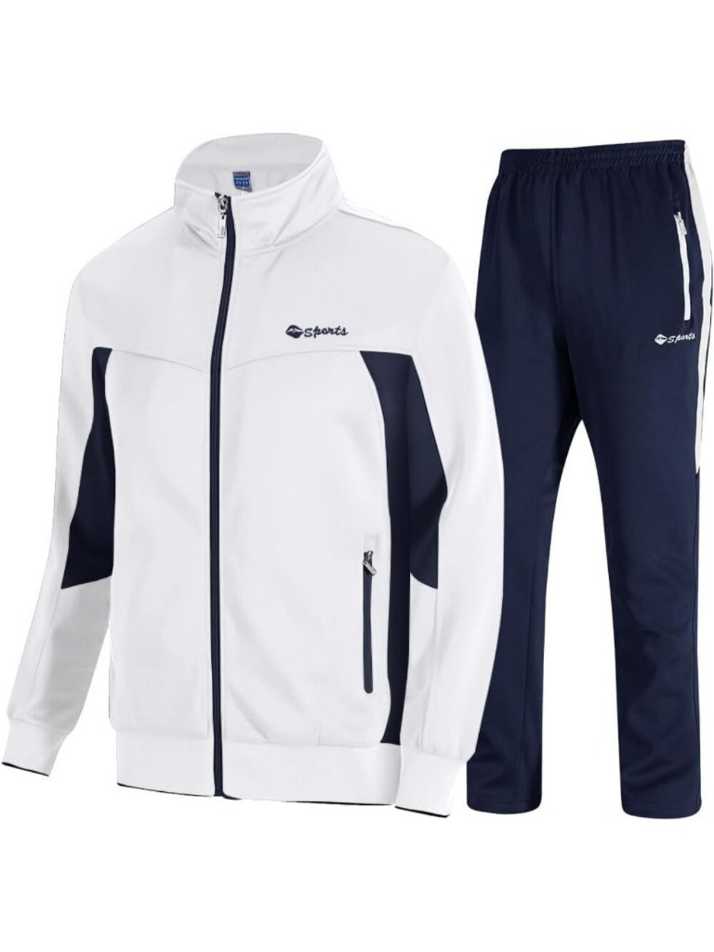 Men's 2-Piece Tracksuit Set | Casual Athletic Jogging Sweatsuit | Full Zip